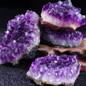 10-70g 30-50mm Amethyst Geode Natural Crystal Quartz Stone Wand Point Energy Healing Mineral Stone Rock Home Decor Geode