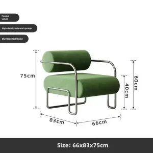 Lazy Sofa Cream style Leisure Chair Designer Living Room Balcony Soft Bag Armchair Single Office Negotiation Sofa Chair