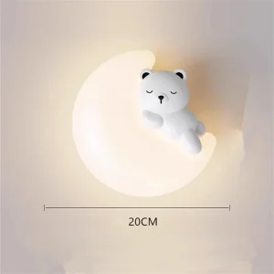Wall lamp, bedside lamp, bedroom staircase lamp, background wall lamp, hanging lamp, boy cloud, little bear, children's roomlamp